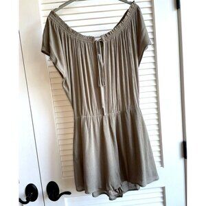 Blu Spero Olive Short Jumpsuit Women's NWT Sz M